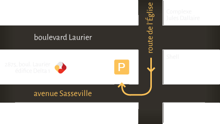 Plan - stationnement par l'avenue Sasseville